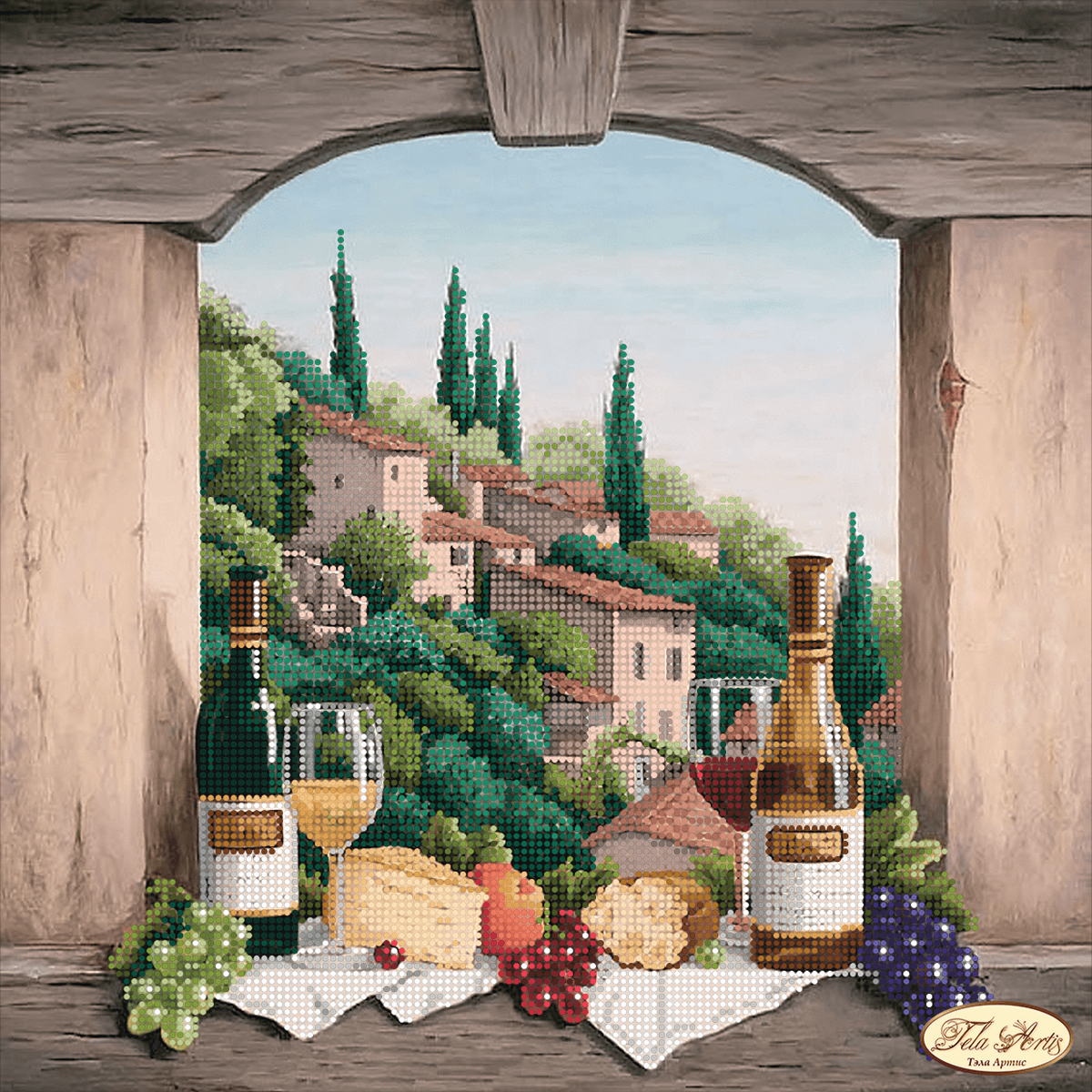 Картина Тоскана вино